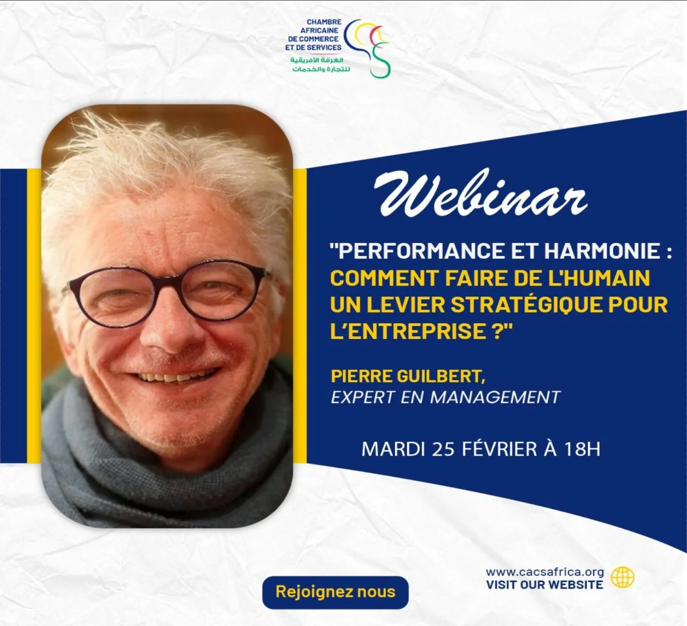 Webinaire CACS « Performance et Harmonie » sur le capital humain comme levier stratégique.