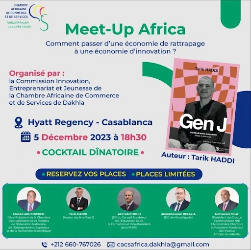Meetup Africa sur la transition vers l'économie de l'innovation à Casablanca.